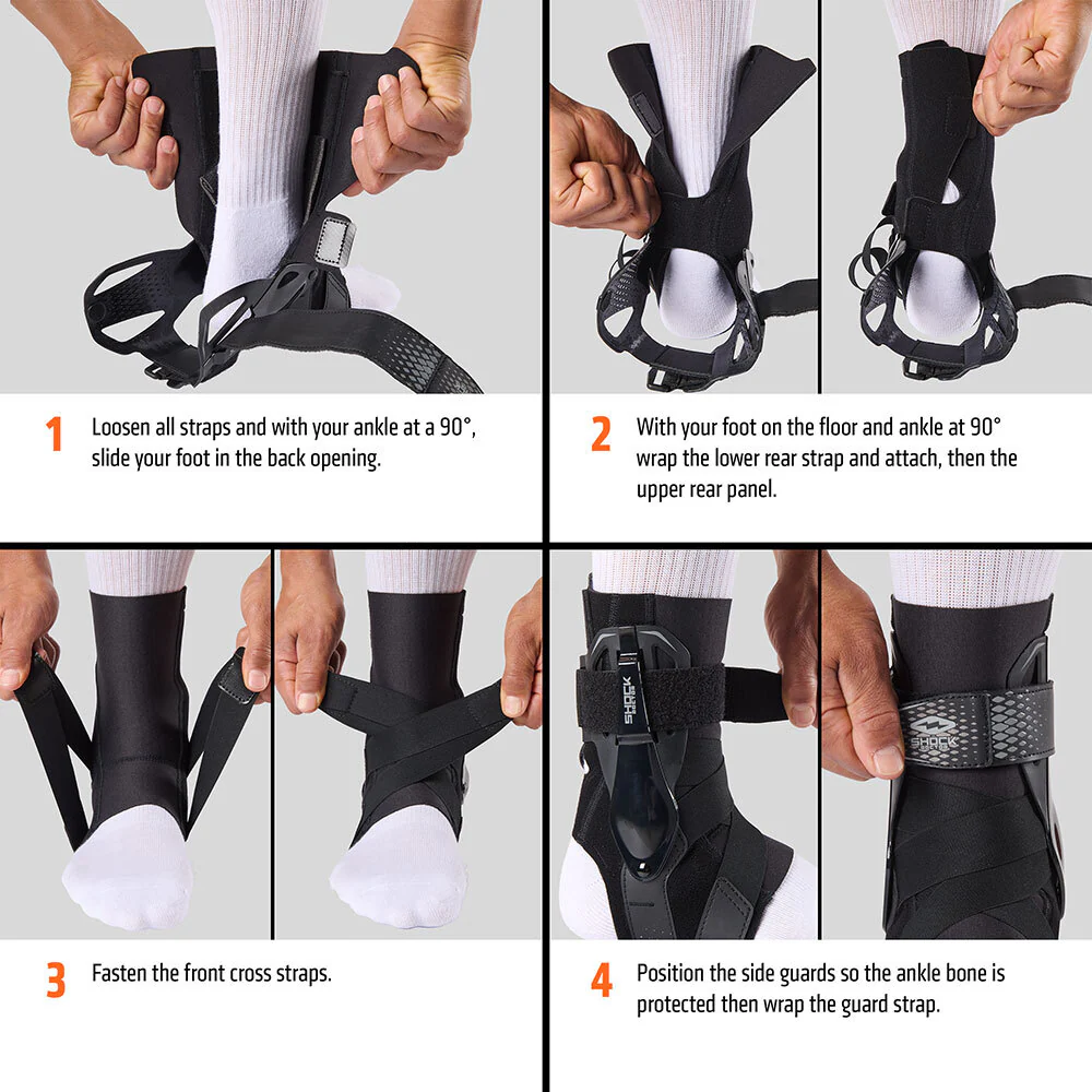 Ankle Brace with Molded Support Guards and Cross Straps - Image 6