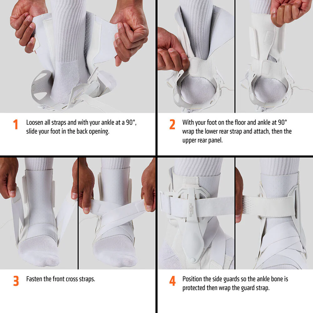 Ankle Brace with Molded Support Guards and Cross Straps - Image 6