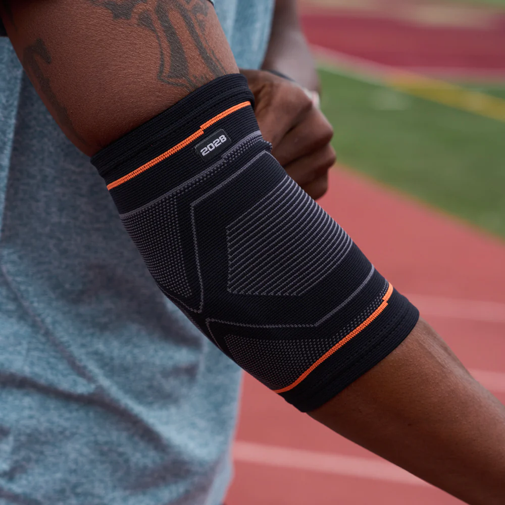 Compression Knit Elbow Sleeve with Gel Support - Image 3
