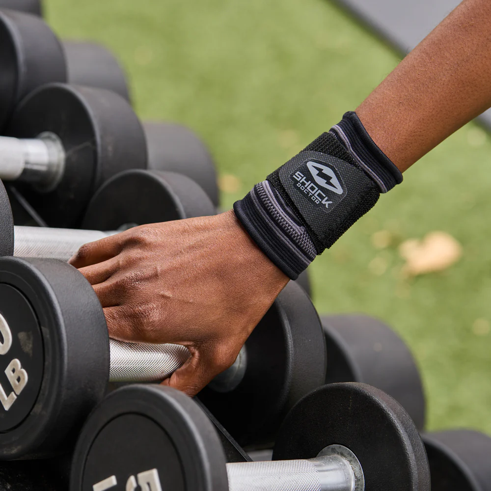 Compression Knit Wrist Sleeve with Strap - Image 5